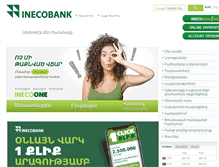 Tablet Screenshot of inecobank.am